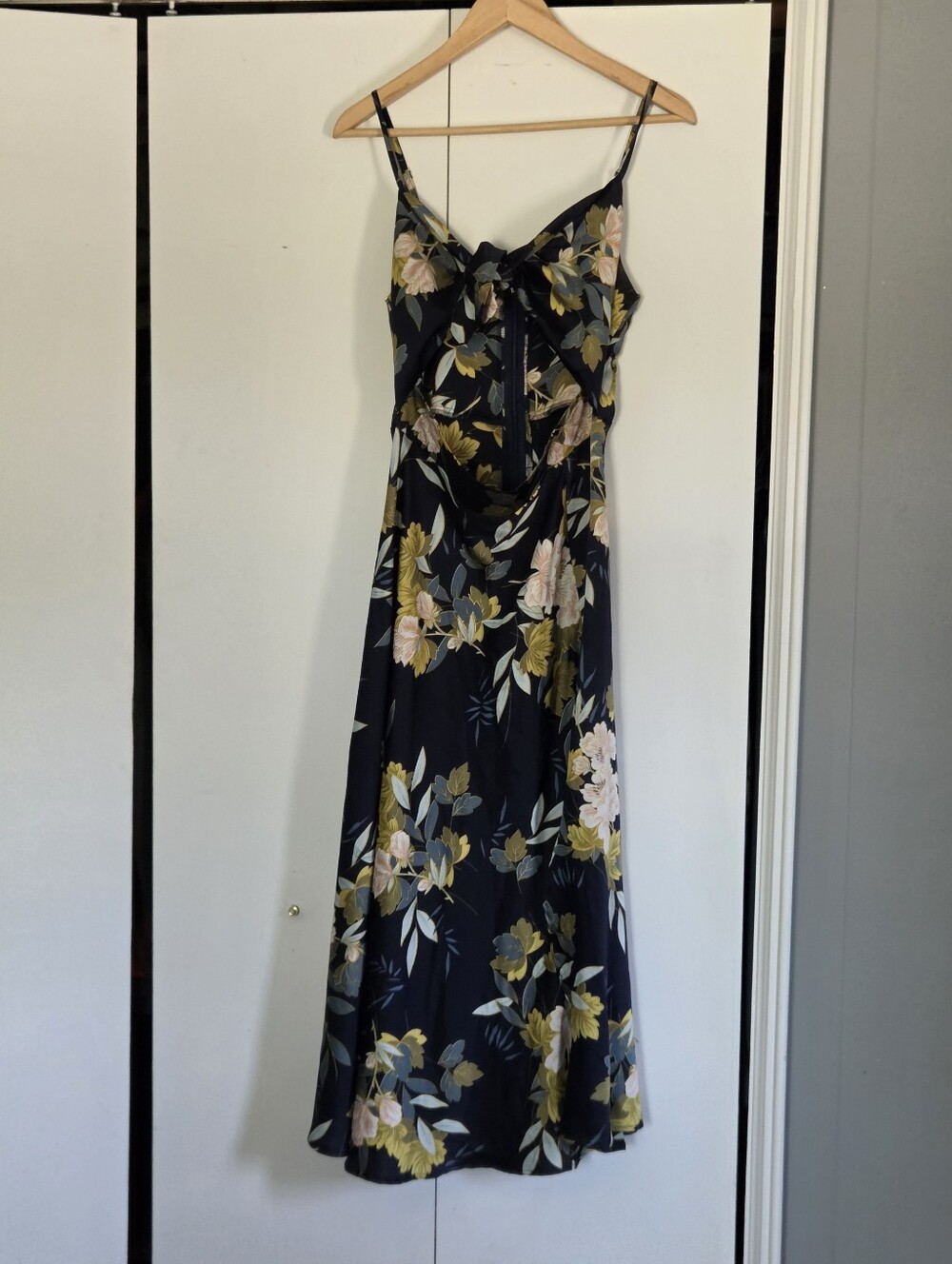 Petal & Pup Black Floral Slip Maxi Dress with Yellow and Blush Blooms - Picture 2 of 3